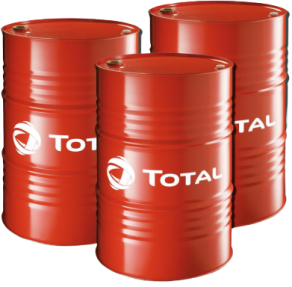 A container of Total Lubricant